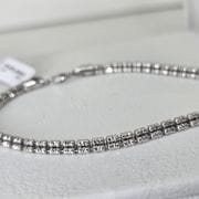 Pulsera hombre importada Plata rodinada