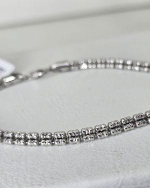 Pulsera hombre importada Plata rodinada