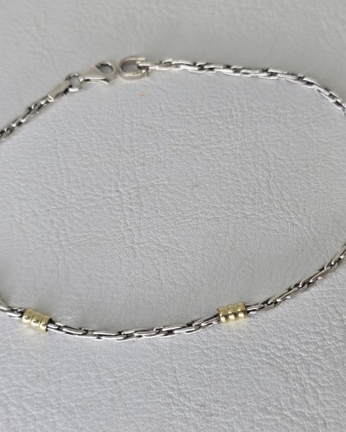 Pulsera Plata y oro