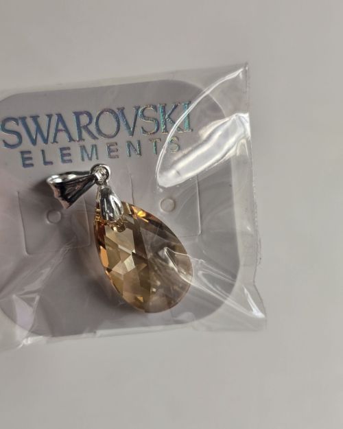 Dije HONEY gota mediano cristal autentico swarovski