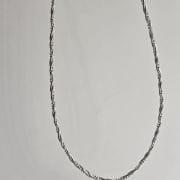 Gargantilla entrenzada plata italiana 45 cm