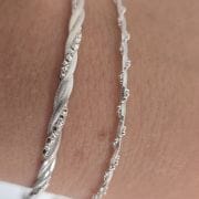 Pulsera italiana importada trenzada mas finita de la imagen