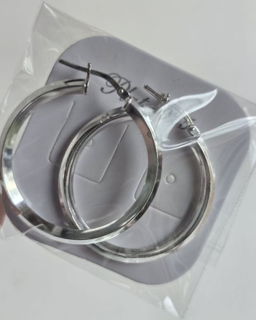 Argollas medianas de plata