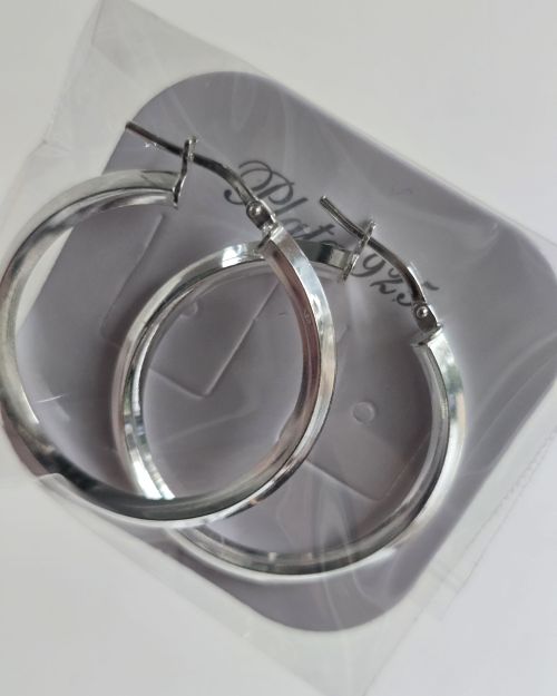 Argollas medianas de plata