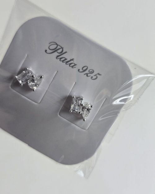 Aros pasantes cuadrados gota cubic