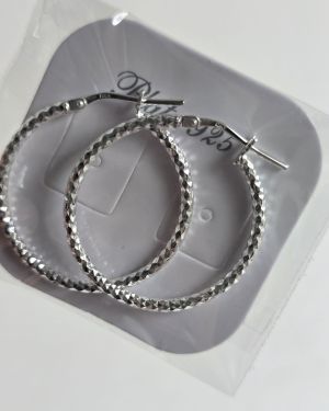Argollas efecto 3d trabajadas medianas