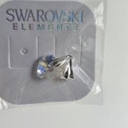 Dije corazon 10 mm aurora boreal