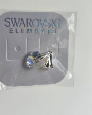 Dije corazon 10 mm aurora boreal