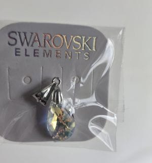 Dije gota aurora boreal cristal swarovski