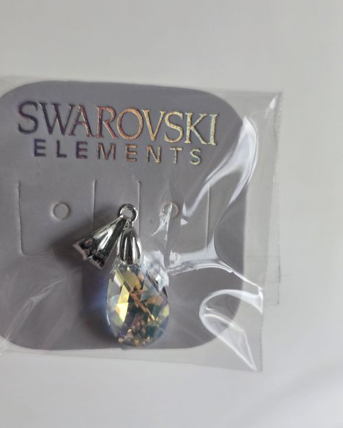 Dije gota aurora boreal cristal swarovski