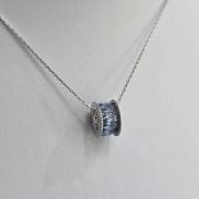 Cadena con dona celeste de Plata925