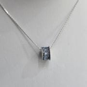 Cadena con dona celeste de Plata925