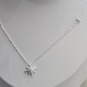 Cadena sol y estrella de Plata con extensor largo