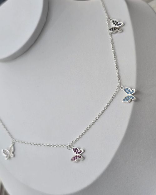Choker de mariposas 🦋 Plata925