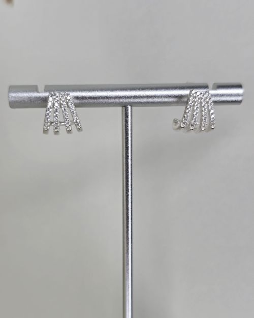 Aros pasantes abanico con cubics