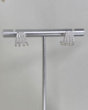 Aros pasantes abanico con cubics