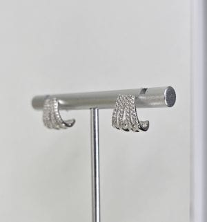 Aros pasantes abanico con cubics