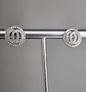Aros rodinados pasantes calados de Plata
