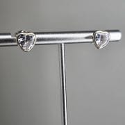 Aros pasantes corazón cubic cristal