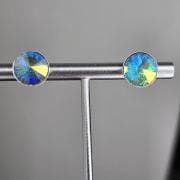 Aros pasantes tornazolados circular Plata925