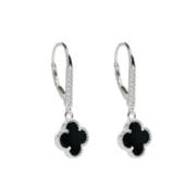 Zarcillos de flor 10mm brisura plata 925