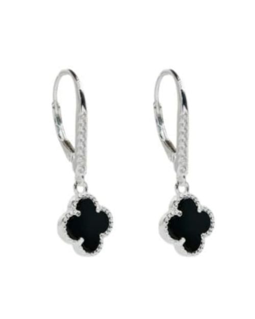 Zarcillos de flor 10mm brisura plata 925