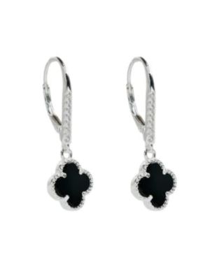 Zarcillos de flor 10mm brisura plata 925