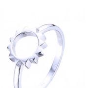 Anillo sol plata lisa