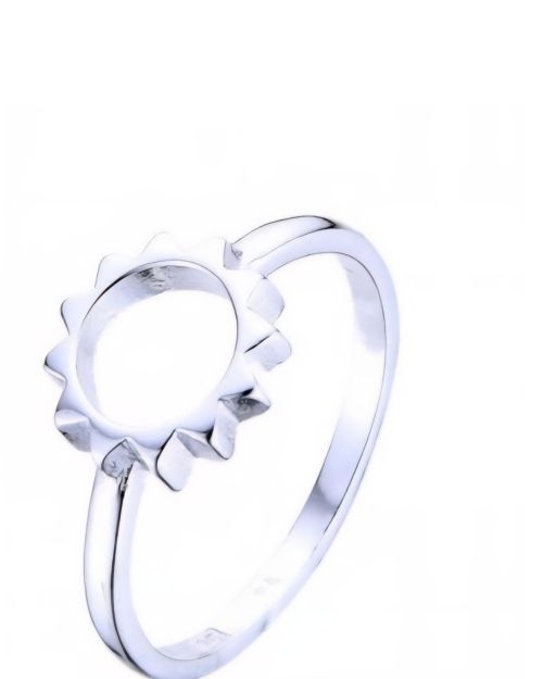 Anillo sol plata lisa