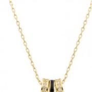 Cadena con donas de Plata con baño gold