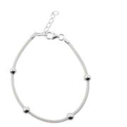 Pulsera de bolitas 5mm plata 925