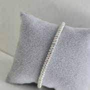 Pulsera donas de Plata con cierre mosquetón