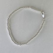 Pulsera donas de Plata con cierre mosquetón