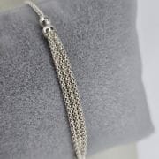 Pulsera plata italiana con bolita