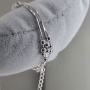 Pulsera bola de fuego triple plata 925