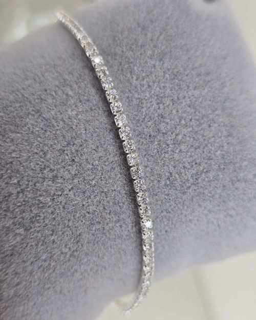 Pulsera tenis 2.3mm de Plata 925