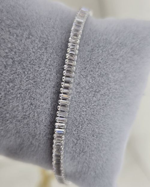 Pulsera tenis 3.7mm de Plata 925