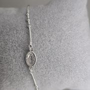Pulsera de la virgen milagrosa Plata