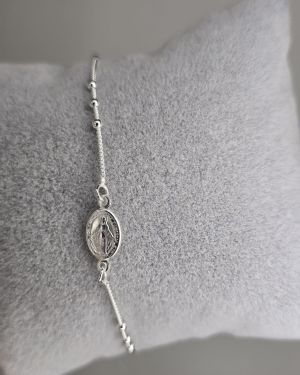 Pulsera de la virgen milagrosa Plata