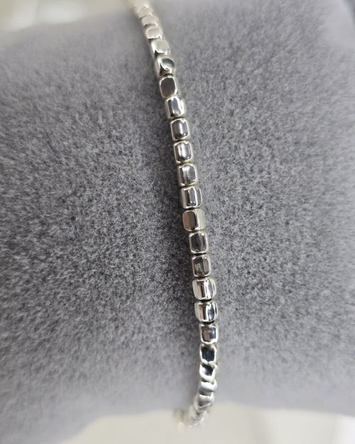 Pulsera cubos grande de Plata925