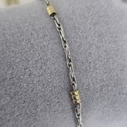 Pulsera de plata y oro
