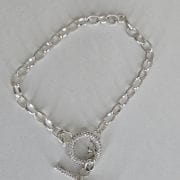 Pulsera rolo con importante cierre con cubic y brillo