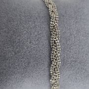 Pulsera de plata italiana entrenzada
