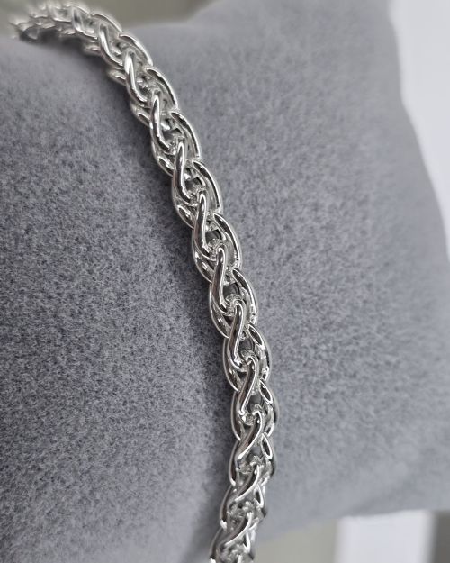 Pulsera plata italiana de hombre