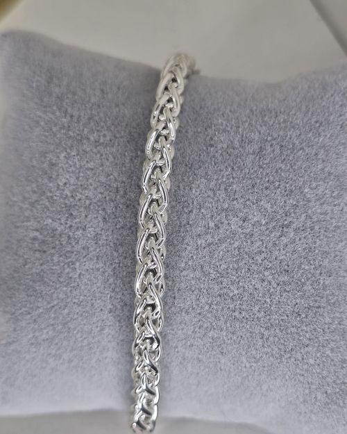 Pulsera plata italiana de hombre