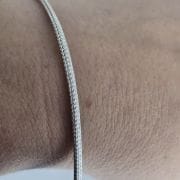 Pulsera rigida de brillo Plata 925