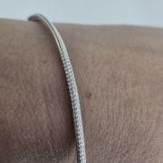 Pulsera rigida de brillo Plata 925