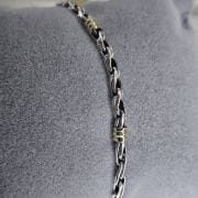 Pulsera de plata y oro