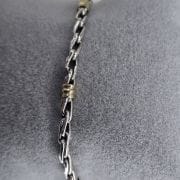 Pulsera de plata y oro
