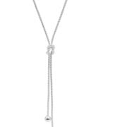 Corbatero de bolitas con nudo Plata925